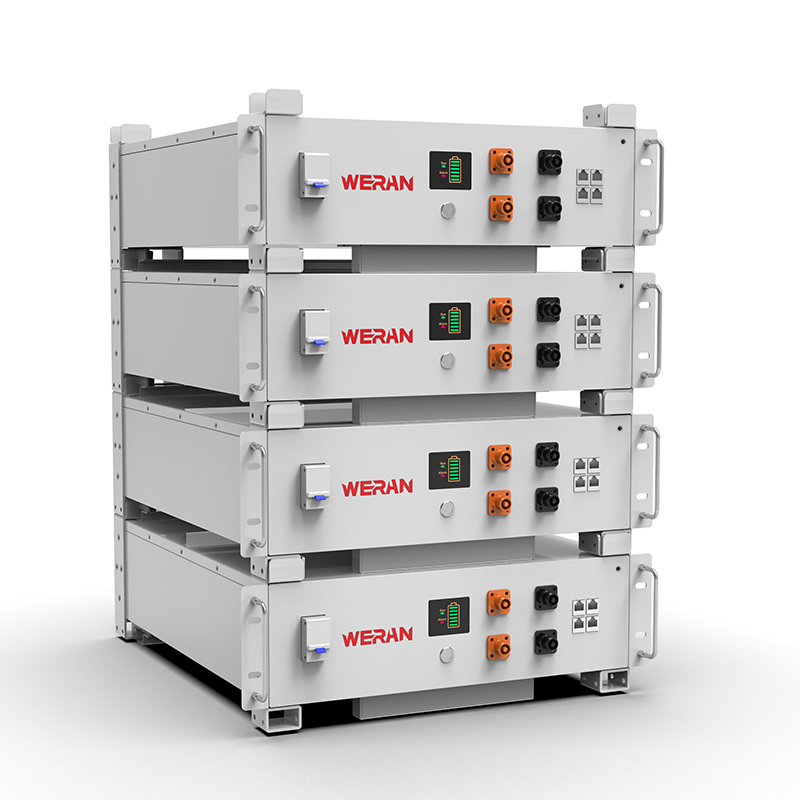 WERAN WRL-48100RW 51.2V 100Ah LiFePO4 র্যাক ব্যাটারি (5.12kWh) – 8000 সাইকেল, CAN/RS485, স্ট্যাকযোগ্য হোম ESS