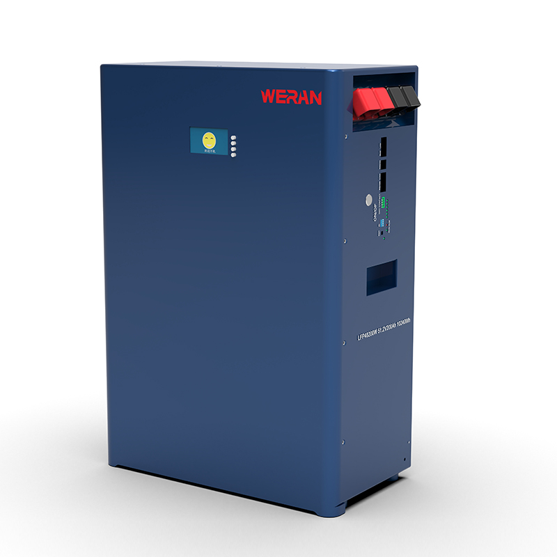 WERAN WRL-48100WB 51.2V 100Ah ওয়াল-মাউন্টেড LiFePO4 ব্যাটারি (5.12kWh) – IP65, 6000 সাইকেল, আউটডোর হোম সোলার স্টোরেজ