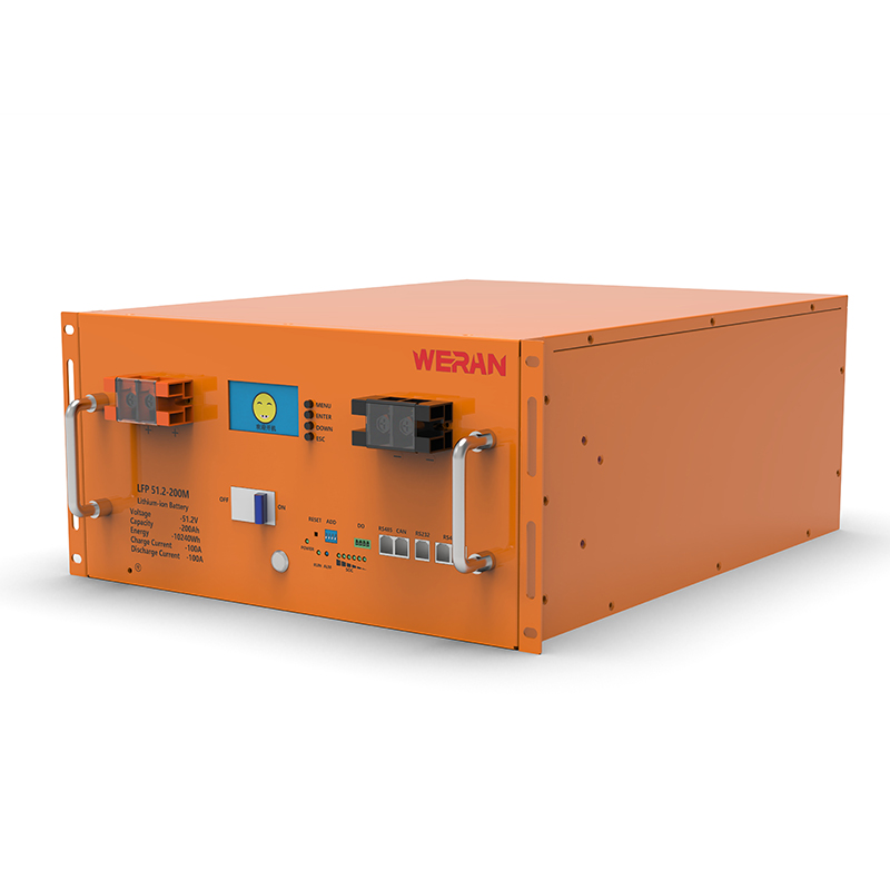 WERAN WRL-48200RO 51.2V 200Ah LiFePO4 র্যাক ব্যাটারি (10.24kWh) - 8000 সাইকেল, উচ্চ কারেন্ট, মডুলার সোলার স্টোরেজ