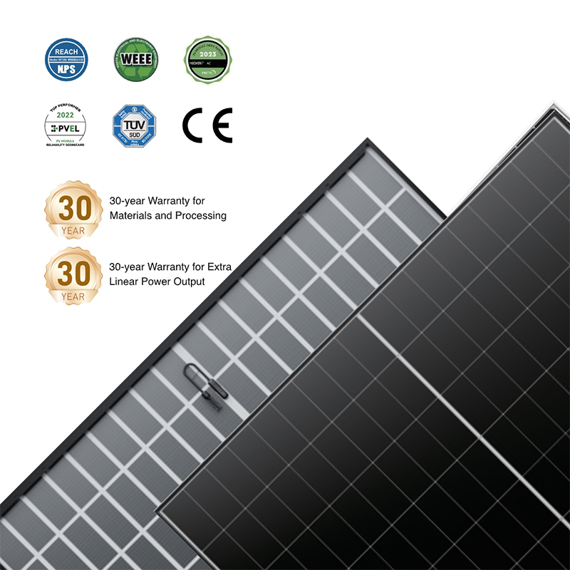 WERAN EcoLife 480-490W ডুয়াল গ্লাস বিসি সোলার প্যানেল LR7-54HJD হাই-এন্ড আবাসিক পিভি মডিউল